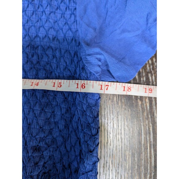 Vermont Country Store Royal Blue Textured Maxi Dress M - Picture 6 of 6